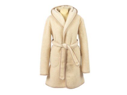 02. Merino Wool Dressing Gown (colour beige) 01