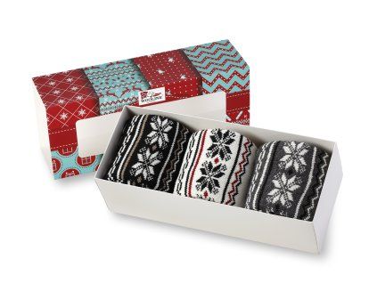 Darčekové balenie pánskych ponožiek 3v1 NATURAL Wooline Wool 2